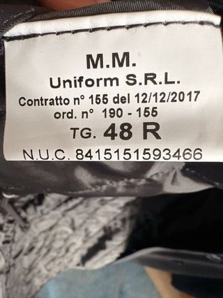 Giacca impermeabile doppiopetto nuova