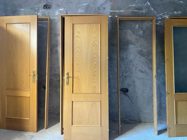 lote de 6 Puertas de madera maciza