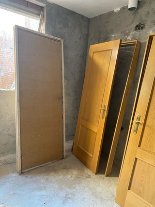 lote de 6 Puertas de madera maciza