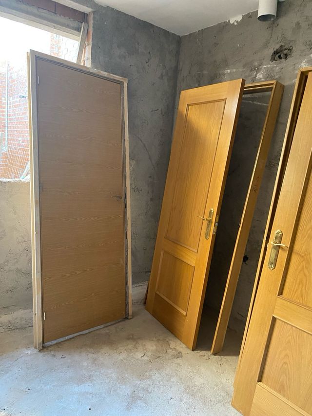 lote de 6 Puertas de madera maciza