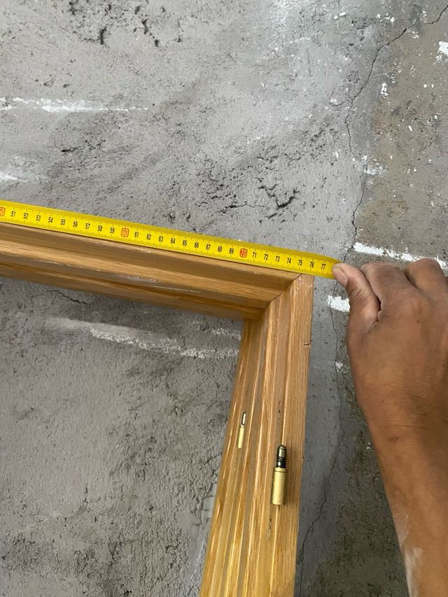 lote de 6 Puertas de madera maciza