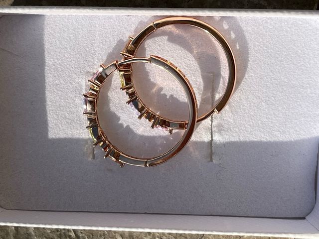 Orecchini a cerchio laminati oro 14k