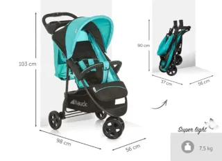 Silla de paseo Hauck color turquesa