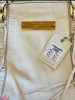Bolso Pedro del Hierro Piel Flecos Nuevo