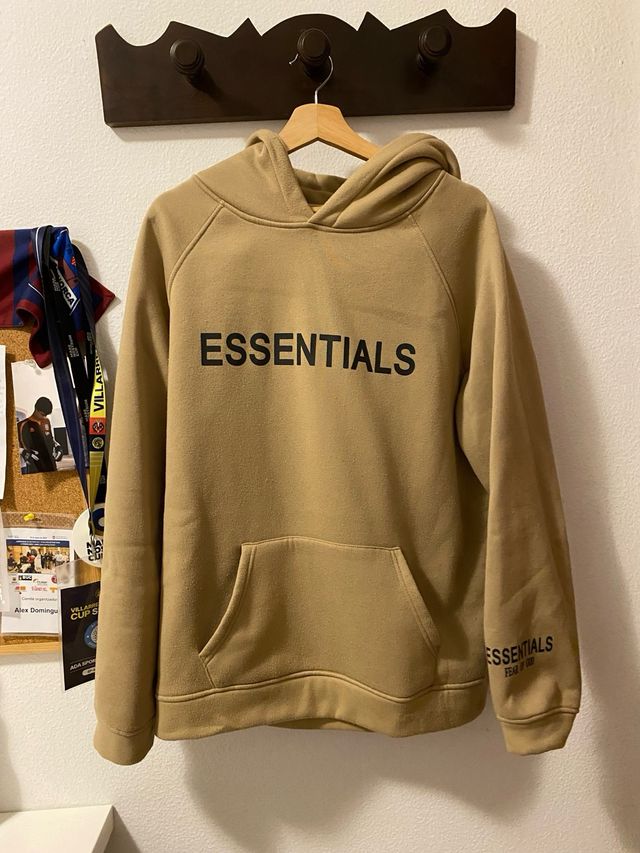 Essentials Sudadera Marrón Logo