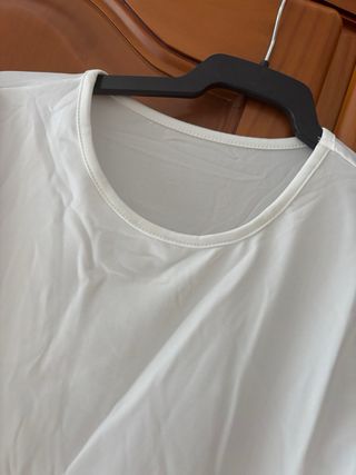 Body SHEIN BASICS manga larga blanco