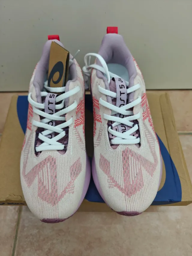 Zapatillas Asics Mujer Rosa y Rojo