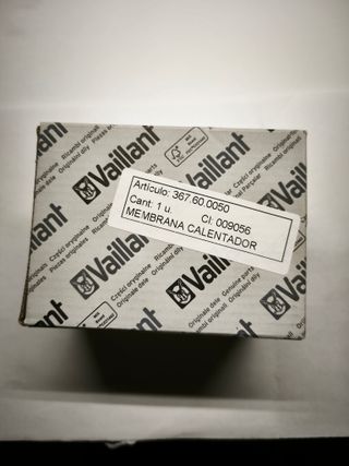 Membrana Vaillant 010362 Calentador