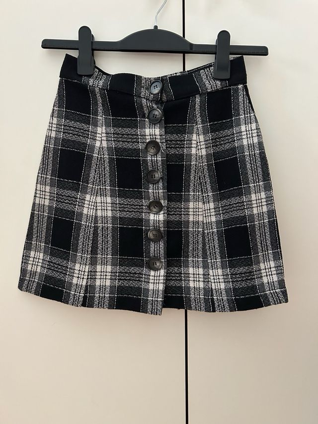 Gonna a quadri Made in Italy