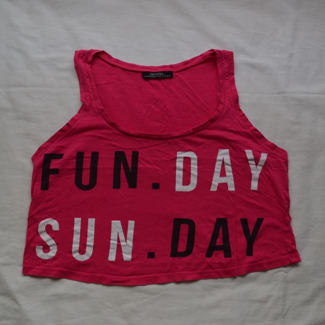 Top corto rosa FUNDAY SUNDAY