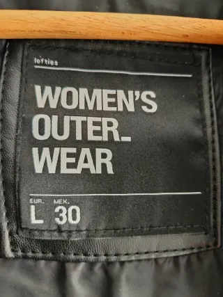 Chaleco largo acolchado efecto piel