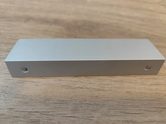 2 tiradores de aluminio para cajones. 120mm