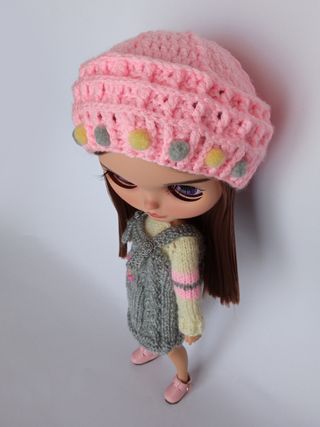 Conjunto gorrito, jersey y peto tricolor - Blythe