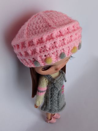 Conjunto gorrito, jersey y peto tricolor - Blythe