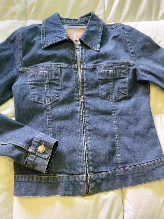 Chaqueta tejana azul