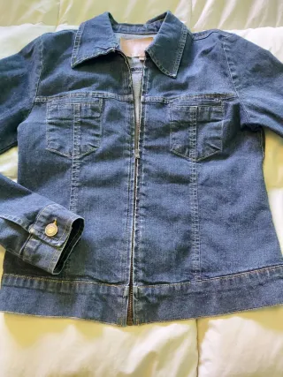 Chaqueta tejana azul