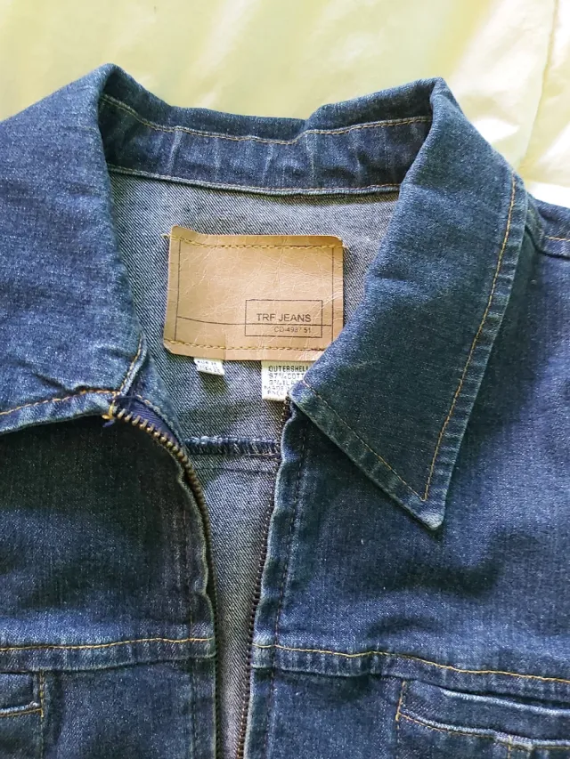 Chaqueta tejana azul