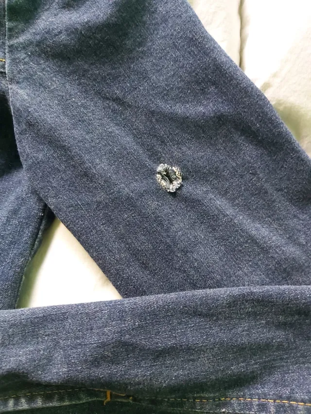 Chaqueta tejana azul