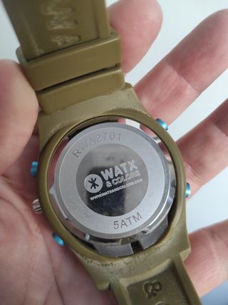 Reloj Digital y Analógico Verde