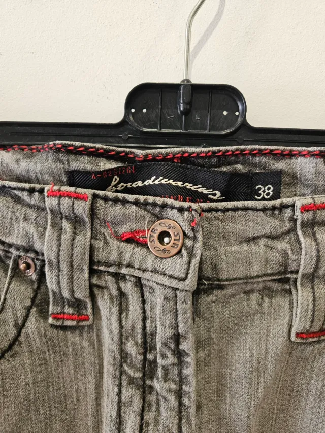 Falda tejana gris Stradivarius Talla 38