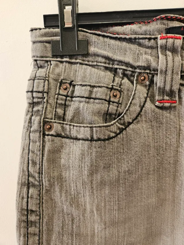 Falda tejana gris Stradivarius Talla 38