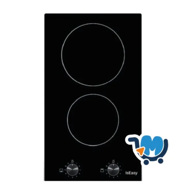 Placa vitrocerámica 2 fuegos IsEasy