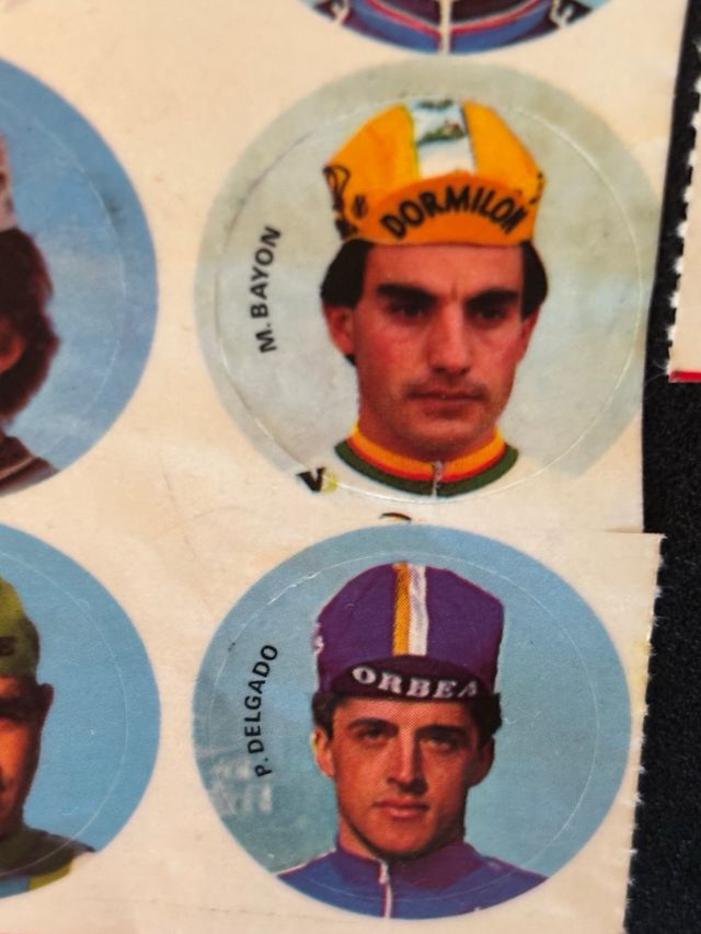 Pegatinas Ciclistas Chapas Colección