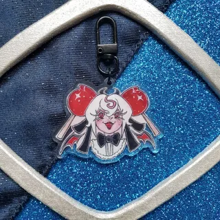 Candy Apple Cookie Keychain