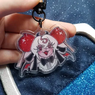 Candy Apple Cookie Keychain