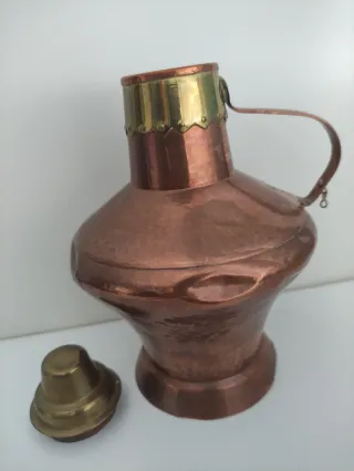 Cántaro antiguo cobre y latón