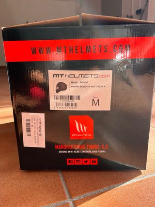 Casco MT Helmets M Negro Mate PERFECTO ESTADO
