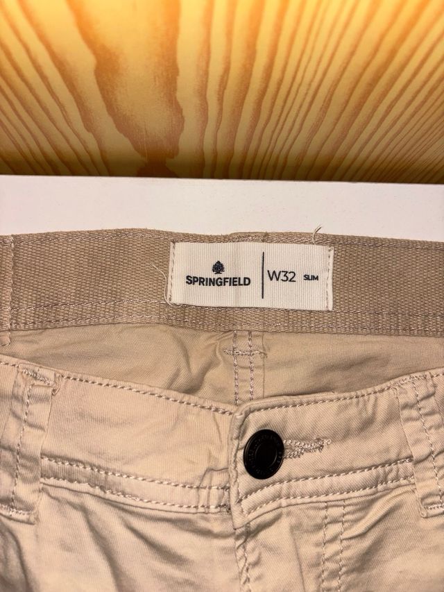 Bermudas Springfield W32 Beige
