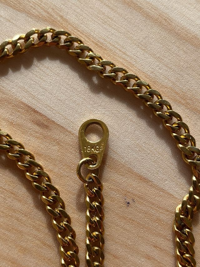 Gold-Plated Curb Chain (18K GP) Vintage Look