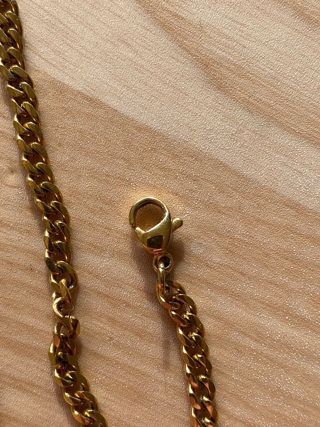 Gold-Plated Curb Chain (18K GP) Vintage Look