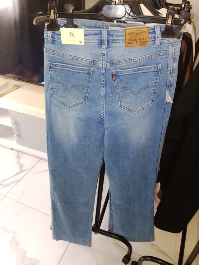 Pantalones vaqueros anchos azules