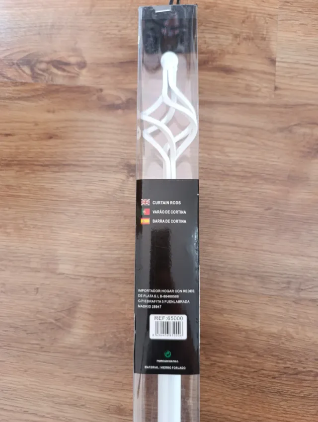 Barra Cortina Extensible de hierro forjado.