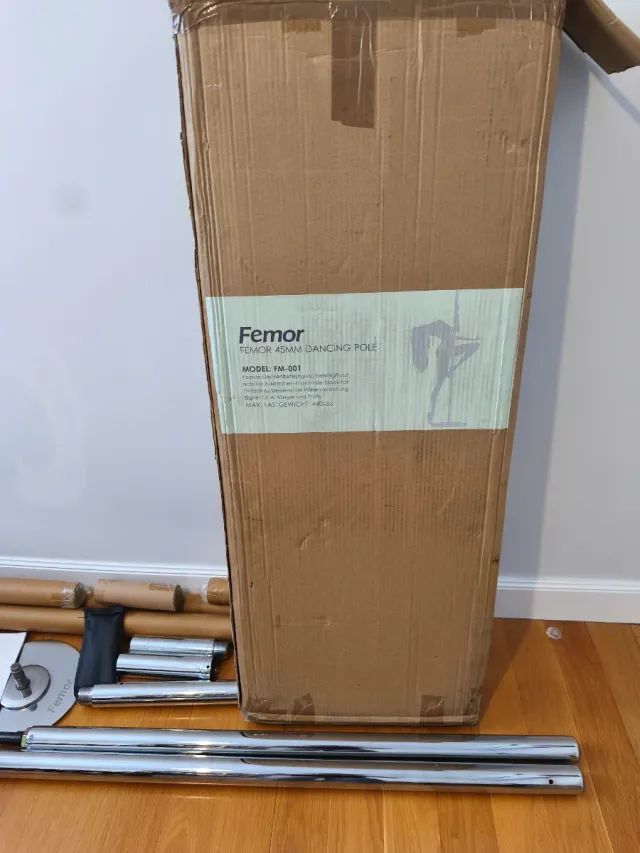 Barra pole dance Femor FM001 fija y giratoria