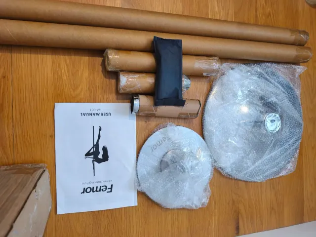 Barra pole dance Femor FM001 fija y giratoria