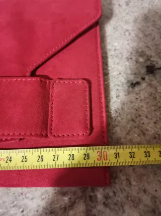 Pochette scamosciata Primadonna rossa