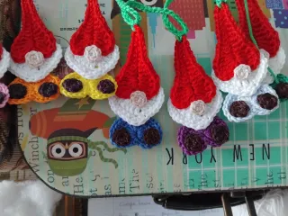 Guirnalda Duendes Navidad Hecha a Mano