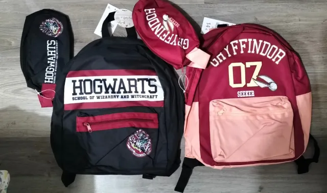 2 Mochilas y Estuches Harry Potter Nuevos