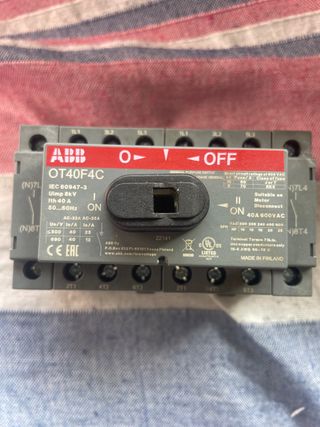 Interruptor Seccionador ABB OT40F4C