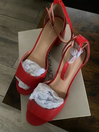 Sandalias Even&Odd Rojas Tacon