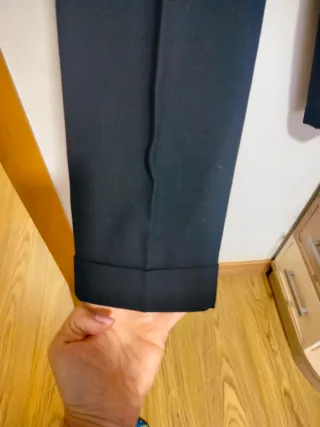 Pantalón vestir negro Zara