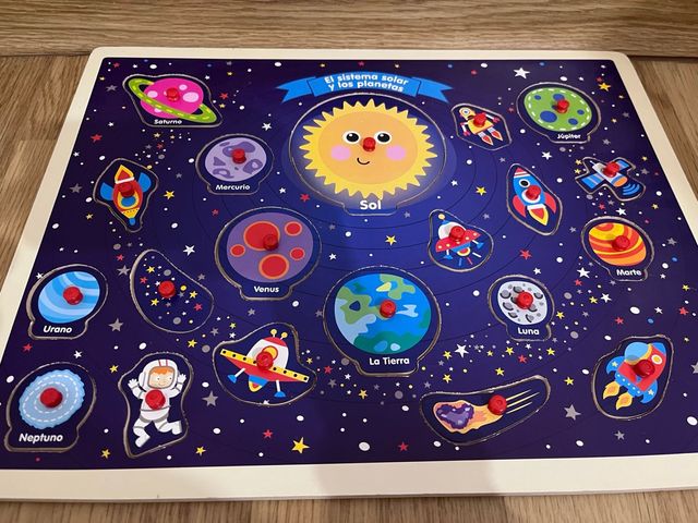 Puzzle Sistema Solar y Planetas Madera