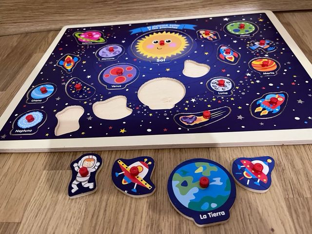 Puzzle Sistema Solar y Planetas Madera