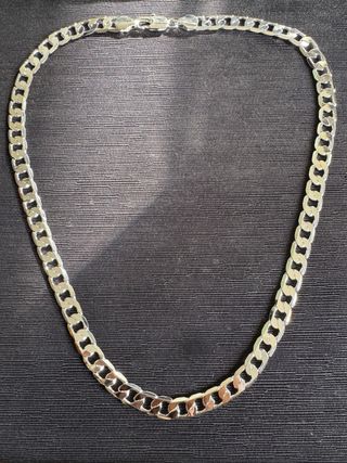 Cadena Cubana 925 Plata 12mm