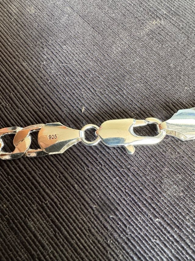 Cadena Cubana 925 Plata 12mm