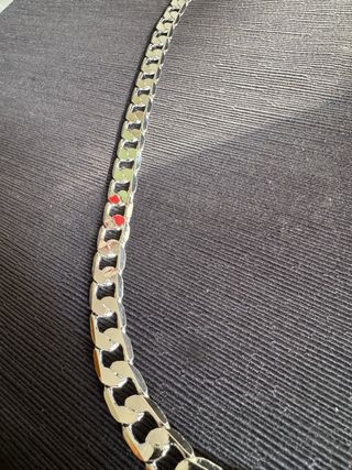 Cadena Cubana 925 Plata 12mm