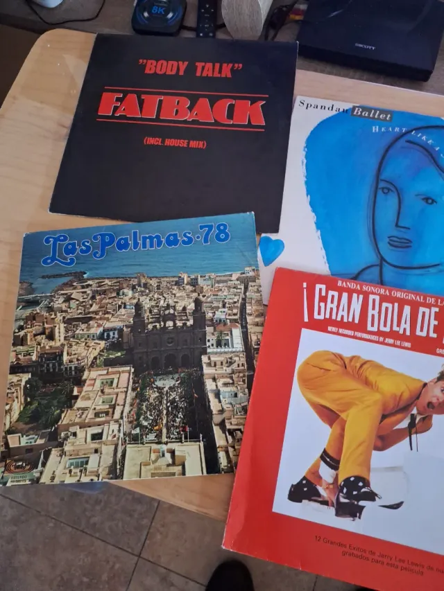 Lote 4 Vinilos Fatback, Lee Marrow, etc.